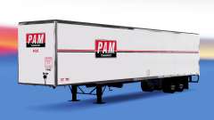 Цельнометаллический полуприцеп PAM для American Truck Simulator