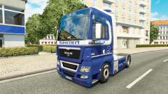 Скин Mainfreight на тягач MAN для Euro Truck Simulator 2