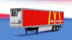 Скин McDonalds на полуприцеп для American Truck Simulator