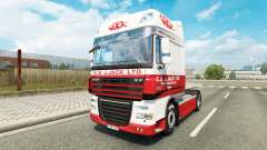 Скин G.J.Jack Ltd на тягач DAF для Euro Truck Simulator 2