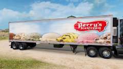 Скин Perrys Ice Cream на полуприцеп-рефрижератор для American Truck Simulator
