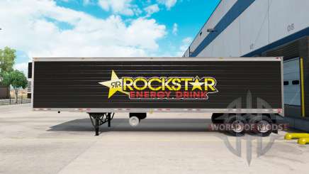 Скин Rockstar Energy на полуприцеп-рефрижератор для American Truck Simulator