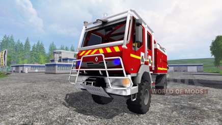 Renault Midlum Crew Cab 4x4 2009 [firetruck] для Farming Simulator 2015