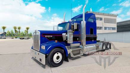 Скин Black & Blue Vintage на тягач Kenworth W900 для American Truck Simulator