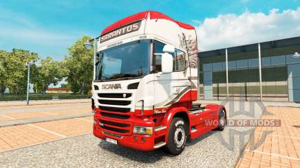Скин Sarantos на тягач Scania для Euro Truck Simulator 2