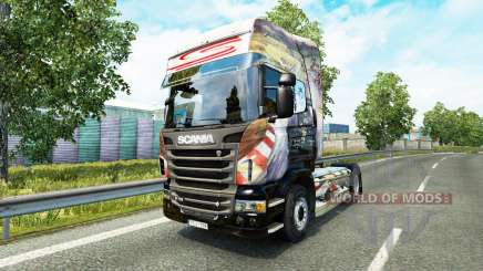 Скин Airton Senna на тягач Scania для Euro Truck Simulator 2