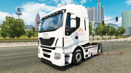 Скин Pink Plush AG на тягач Iveco для Euro Truck Simulator 2