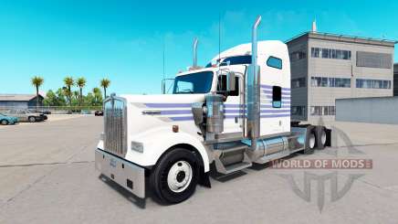Скин Classic Stripes на тягач Kenworth W900 для American Truck Simulator