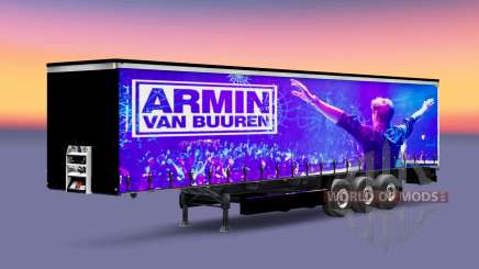 Скин Armin van Buuren на полуприцеп для Euro Truck Simulator 2