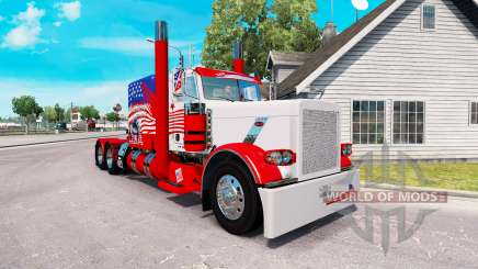 Скин USA на тягач Peterbilt 389 для American Truck Simulator