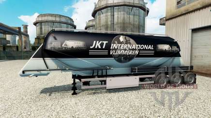 Скин JKT International на полуприцеп-цементовоз для Euro Truck Simulator 2
