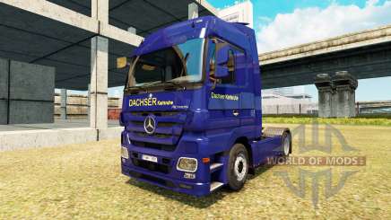 Скин Dachser Karlsruhe v2.1 на Mercedes-Benz для Euro Truck Simulator 2