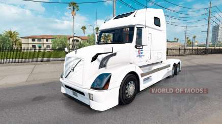 Скин North American на тягач Volvo VNL 670 для American Truck Simulator