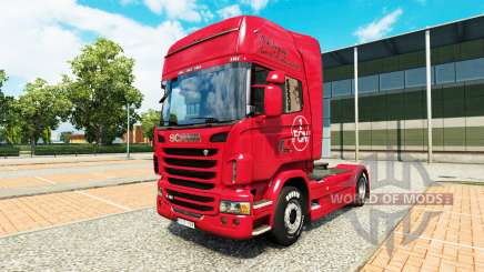Скин 1. FC Nurnberg на тягач Scania для Euro Truck Simulator 2