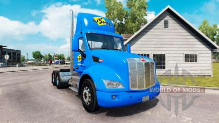 Скин uShip на тягач Peterbilt для American Truck Simulator