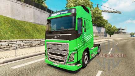 Скин Green Arrow на тягач Volvo для Euro Truck Simulator 2