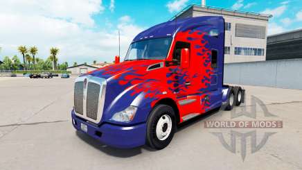 Скин Optimus Prime на тягач Kenworth для American Truck Simulator