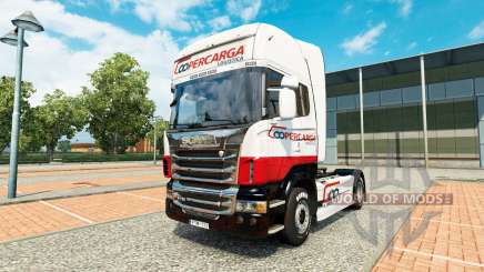 Скин Coopercarga Logistica на тягач Scania для Euro Truck Simulator 2