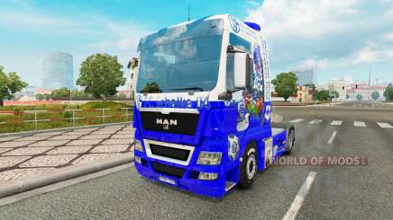 Скин FC Schalke 04 на тягач MAN для Euro Truck Simulator 2