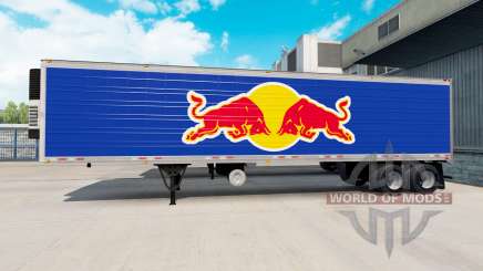 Скин Red Bull на полуприцеп-рефрижератор для American Truck Simulator