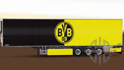 Полуприцеп Chereau Borussia Dortmund для Euro Truck Simulator 2