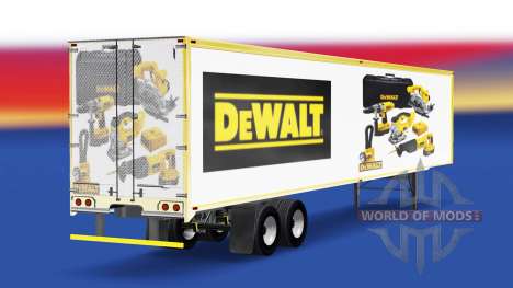 Скин DeWALT на полуприцеп для American Truck Simulator