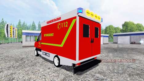 Volkswagen Crafter Feuerwehr Bochum для Farming Simulator 2015