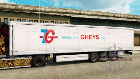 Скин Transport Gheys на полуприцепы для Euro Truck Simulator 2