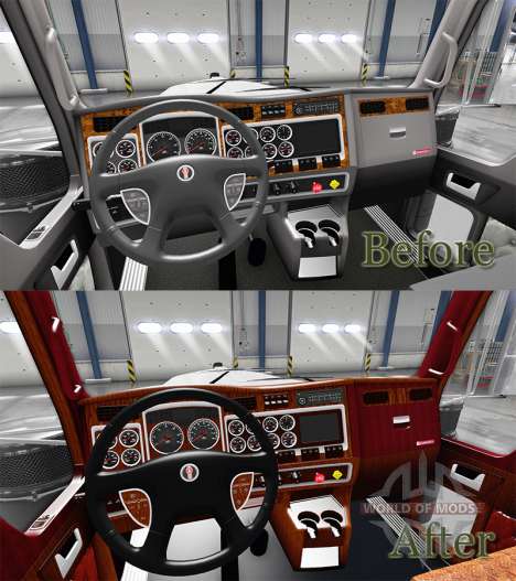 Интерьер для Kenworth W900 для American Truck Simulator