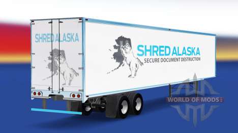 Скин Shred Alaska на полуприцеп для American Truck Simulator