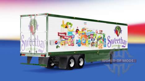 Скин Sweetbay Supermarket на полуприцеп для American Truck Simulator