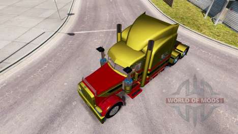 Скин Metallic 7 на тягач Peterbilt 389 для American Truck Simulator