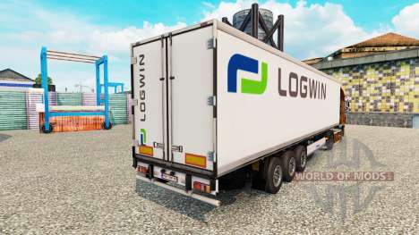 Скин Logwin Logistics на полуприцеп-рефрижератор для Euro Truck Simulator 2