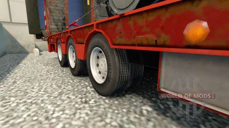 Двойные колёса для полуприцепов для Euro Truck Simulator 2