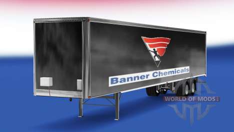 Скин Banner Chemicals v2.0 на полуприцеп для American Truck Simulator