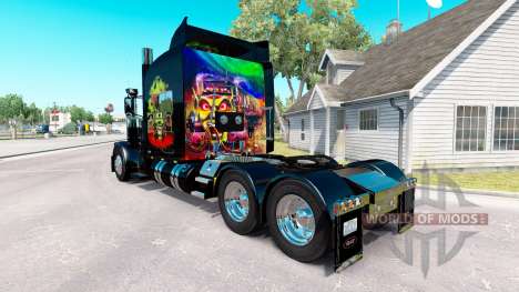 Скин Maximum Overdrive на тягач Peterbilt 389 для American Truck Simulator