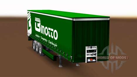 Скин Binotto Transportes на шторный полуприцеп для Euro Truck Simulator 2