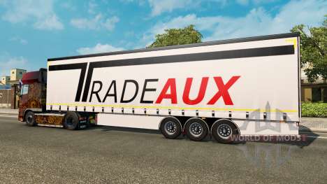 Шторный полуприцеп Krone Tradeaux для Euro Truck Simulator 2