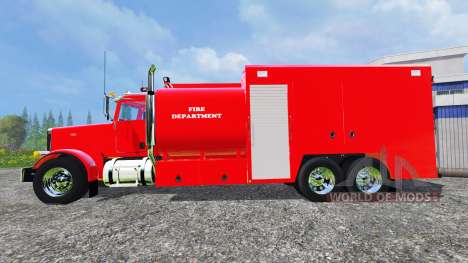 Peterbilt 378 Fire Department для Farming Simulator 2015
