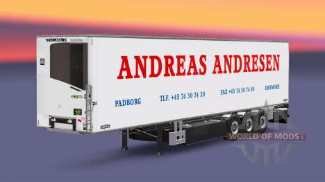 Полуприцеп-рефрижератор Chereau Andreas Andresen для Euro Truck Simulator 2