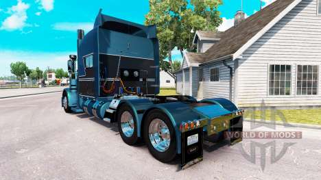 Скин Metallic 2 на тягач Peterbilt 389 для American Truck Simulator