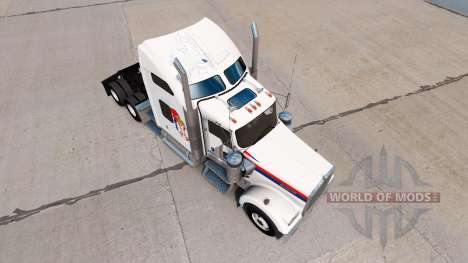 Скин Serbia на тягач Kenworth W900 для American Truck Simulator