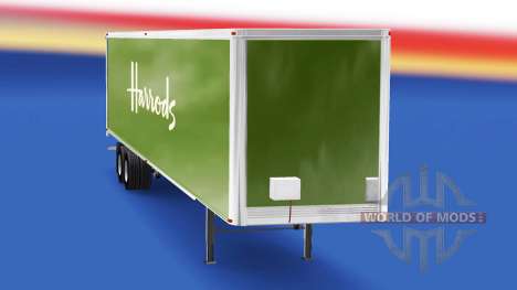 Скин Harrods на полуприцеп для American Truck Simulator