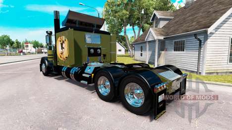 Скин WW2 Style на тягач Peterbilt 389 для American Truck Simulator