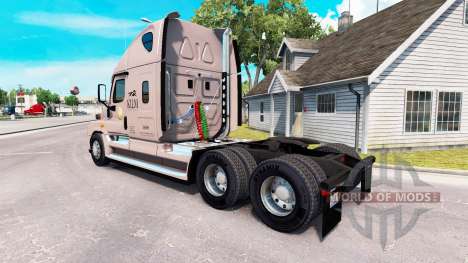 Скин KLLM Transport на Freightliner Cascadia для American Truck Simulator