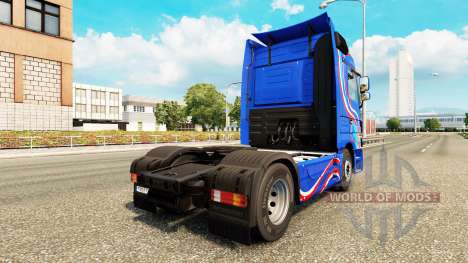 Скин Blue Edition на тягач Mercedes-Benz для Euro Truck Simulator 2