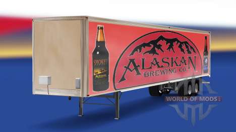 Скин Alaskan Brewing Company на полуприцеп для American Truck Simulator