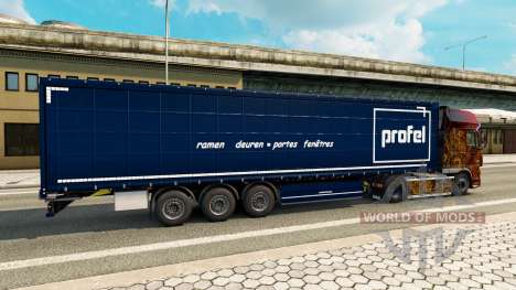 Скин Profel на полуприцепы для Euro Truck Simulator 2