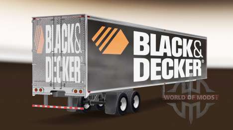 Скин Black & Decker на полуприцеп для American Truck Simulator