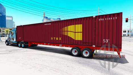 Полуприцеп контейнеровоз STAX для American Truck Simulator